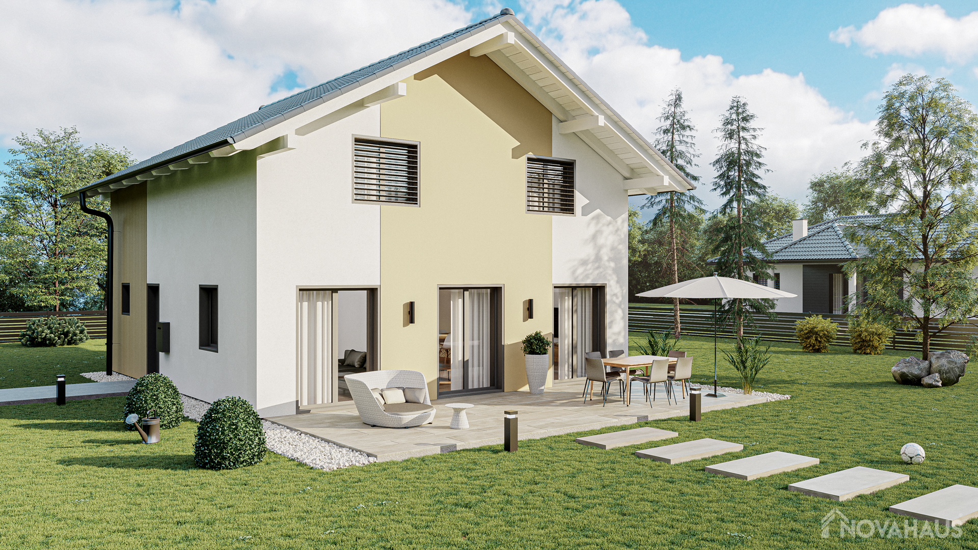 Ziegel Haus Satteldach